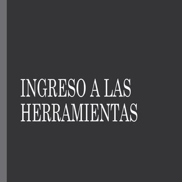 Ingreso a las herramientas   correo elecronico