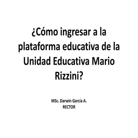 Ingreso a plataforma UEMR