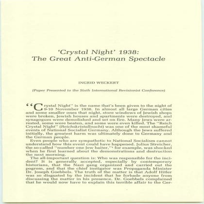 Ingrid weckert   crystal night 1938 - the great anti-german spectacle - journ...