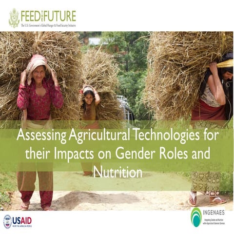Assessing Agricultural Technologies for their Impacts on Gender Roles and Nut...