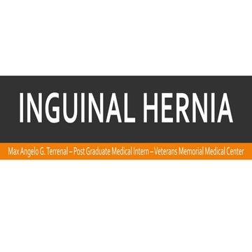 Inguinal hernia