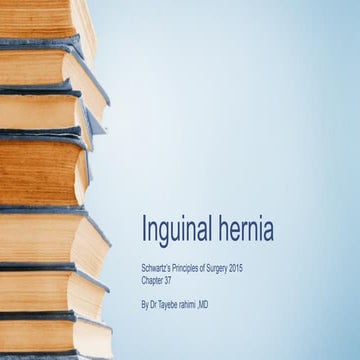 Inguinal hernia presentation