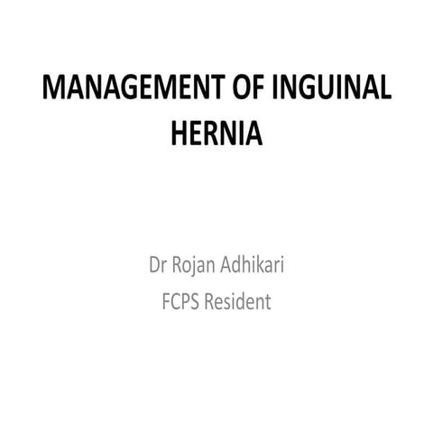 Inguinal hernia repair