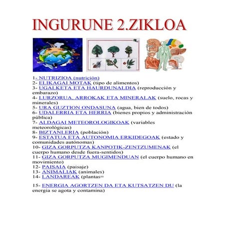 Ingurune 2.zikloa