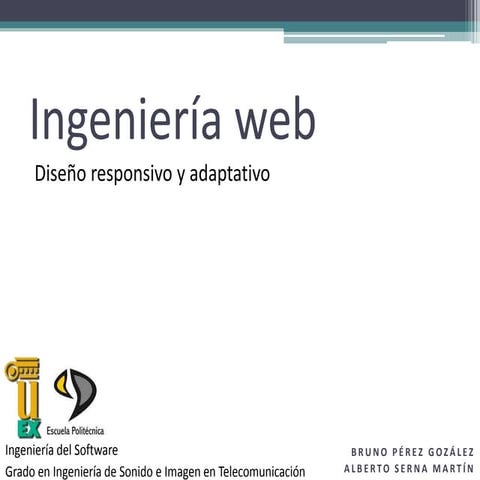 Web Design - Responsive and adaptative desings