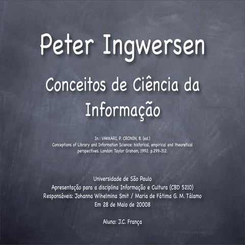 Ingwersen, Peter - Concepts of Information Science