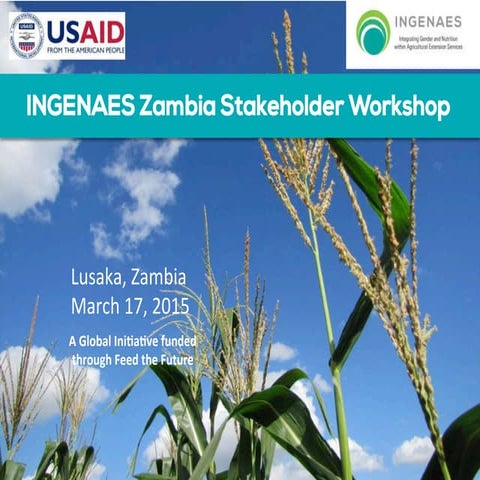 INGENAES Zambia Stakeholder Workshop Presentation