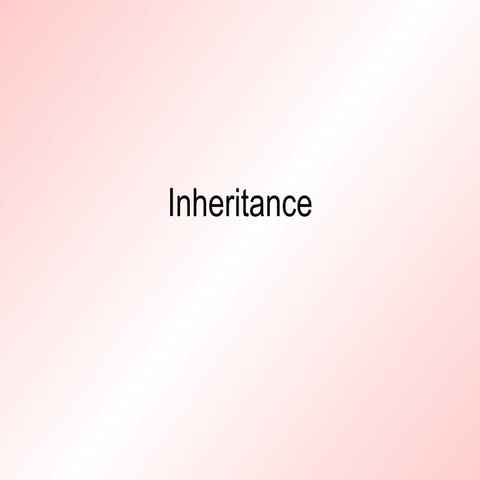 Inheritance | PPT
