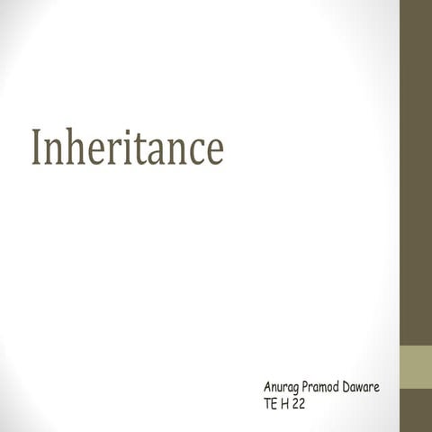 Inheritance | PPT