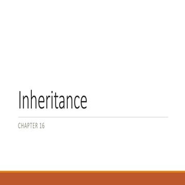 Inheritance | PPT