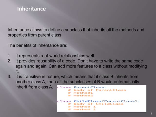 Inheritance | PPT
