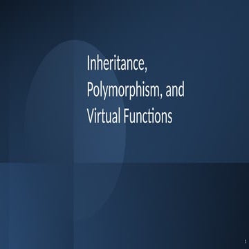Inheritance in c++ | PPTX