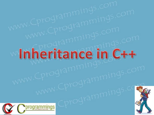 Inheritance in c++ ppt (Powerpoint) | inheritance in c++ ppt presentation | i...
