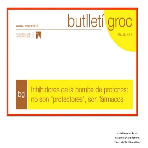 Inhibidores de la bomba de protones