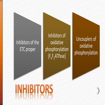 INHIBITORS OF ELECTRON TRANSPORT CHAIN AND OXIDATIVE PHOSPHORYLATION 