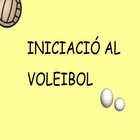Iniciació al volei