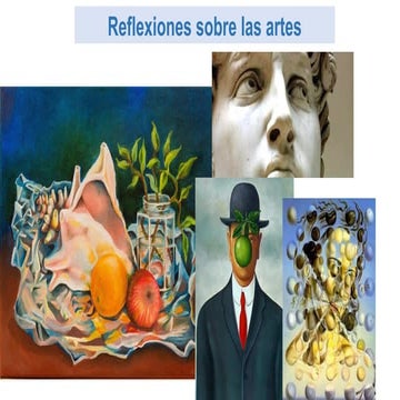 ALGUNAS REFLEXIONES SOBRE LAS ARTES Y LA CULTURA