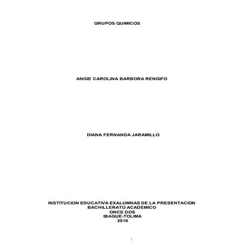 Grupos quimicos.
