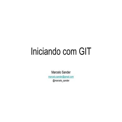 Iniciando com Git