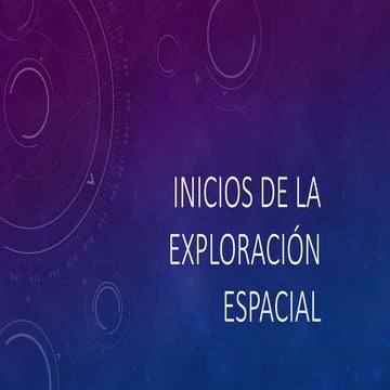 Inicios de la exploración espacial