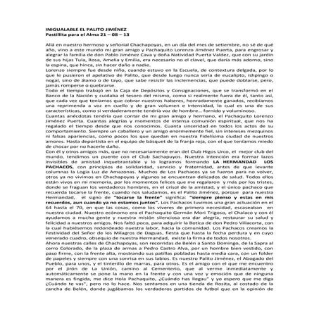 Inigualable el palito jiménez