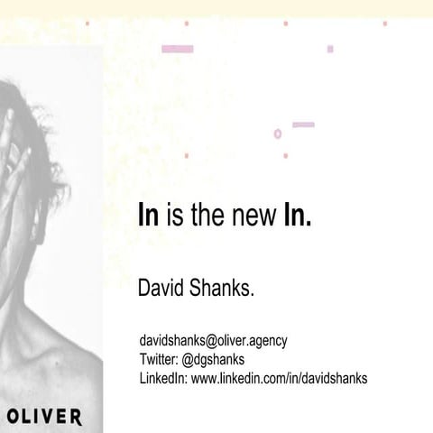 In is the new in. A Cannes Lions speech.