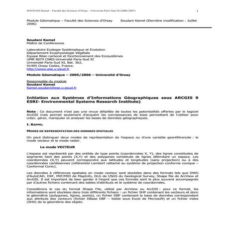 Init arcgis juillet06