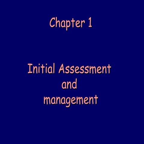 Initial Assessment And Management