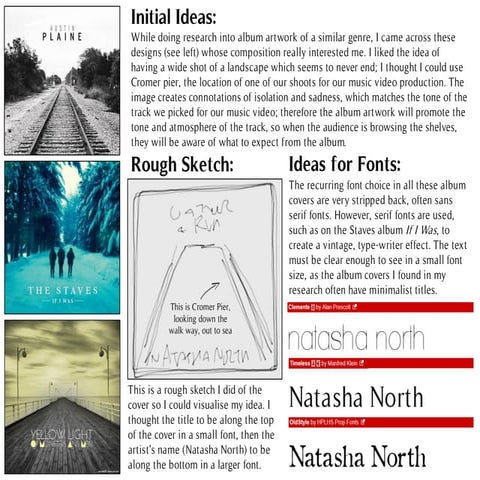 Initial Ideas for Digipak