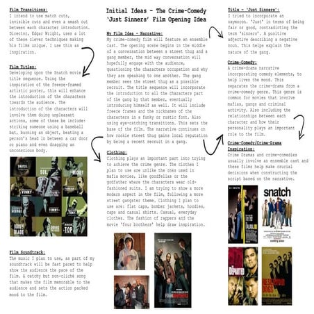 Film Opening - Initial Ideas