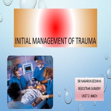 Initial mx of trauma | PPTX