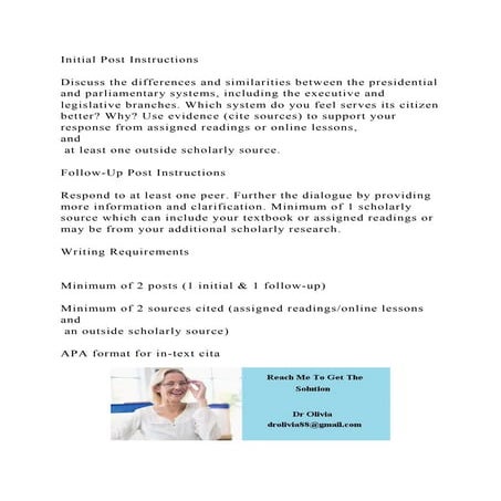 Initial Post InstructionsDiscuss the differences and similaritie.docx