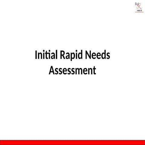 Initial Rapid Assessment post disaster.ppt