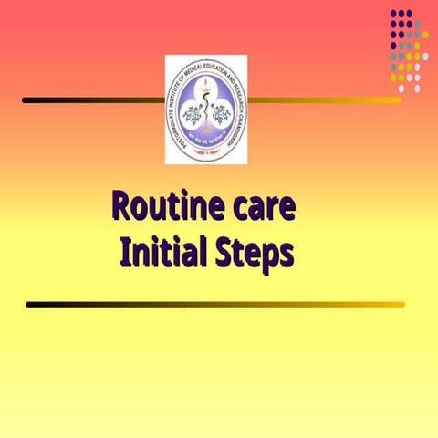 Initial Steps for neonatal resuscitation | PPT