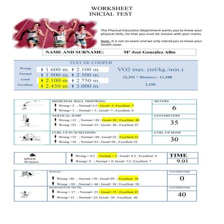 Initial test worksheet | DOCX