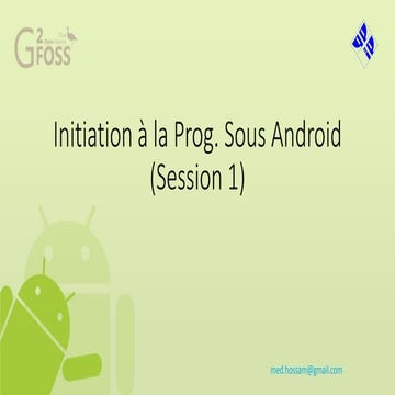 Formation Android (Initiation à la programmation sous Android)