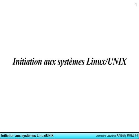 Initiation Linux | ODP
