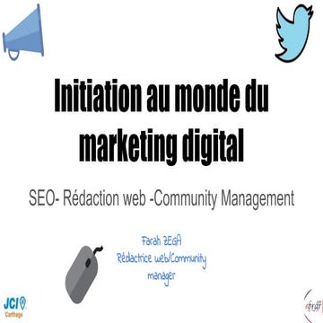 Initiation au monde du digital marketing
