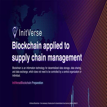 InitVerse Blockchain - Blockchain applied to supply chain management.pdf