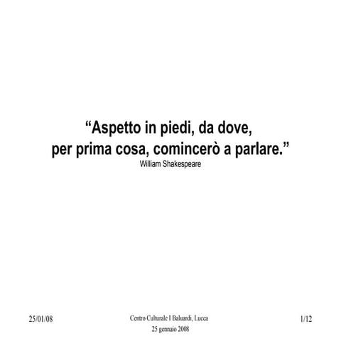 Iniziare Con Il Piede Giusto, La Preparazione