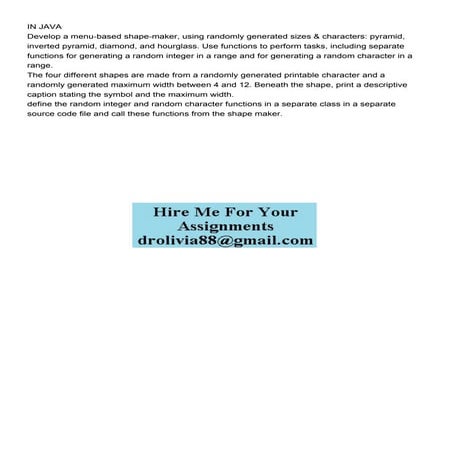 IN JAVA   Develop a menubased shapemaker using randomly g.pdf