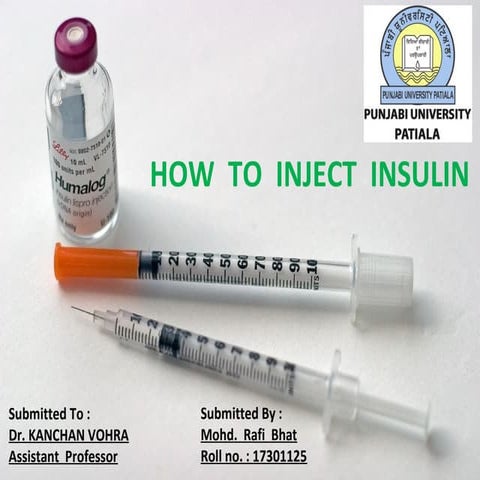 Inject insulin