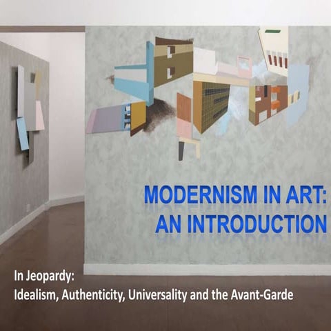 In jeopardy  idealism, authenticity, universality and the avant-garde