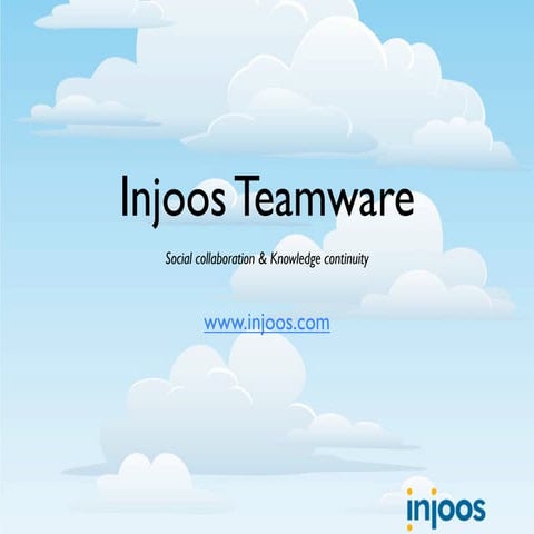 Injoos Corporate Presentation