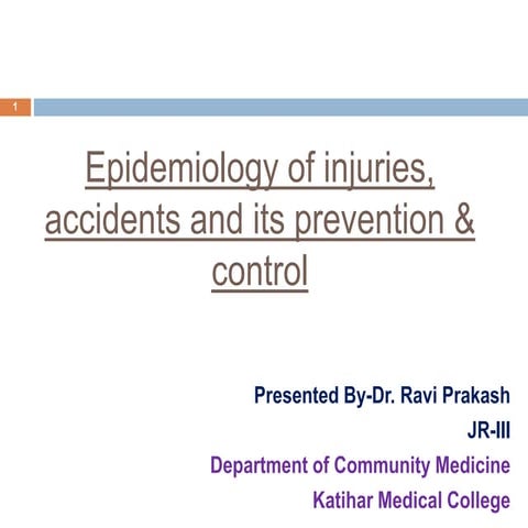 Injuries & accidents | PPTX
