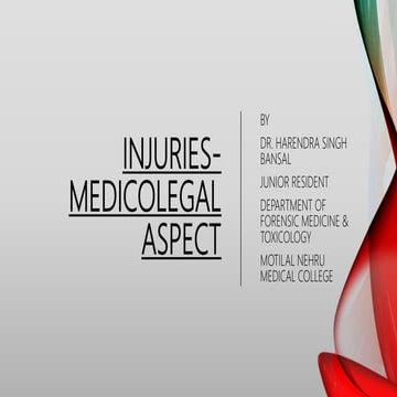 Injuries medicolegal aspect
