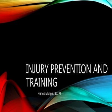 Injury prevention