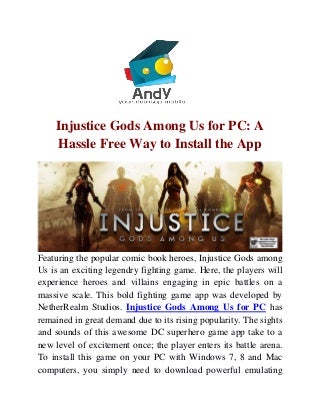 Injustice Gods Among Us for PC