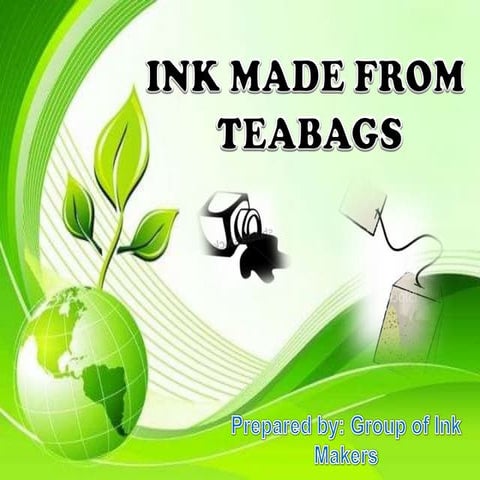 Ink made from teabags