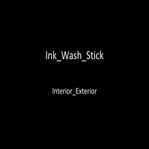 Ink wash stick
